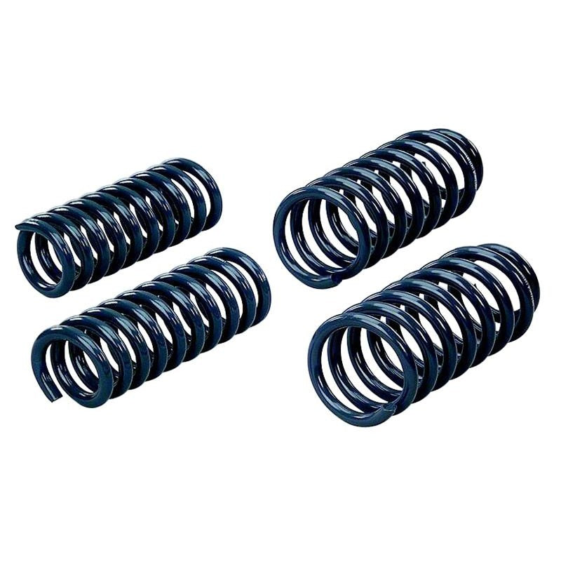 Pair of gray powder coated Hotchkis 1907F front sport coil springs for 1967-1974 GM F-Body and X-Body vehicles.