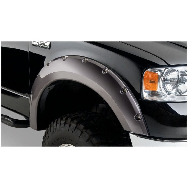 Husky Liners Pocket Style 4-piece fender flare set with stainless steel rivets for 2004-2008 Ford F-150.