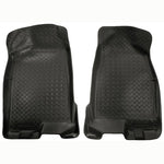 Husky Liners Classic Style black rubberized floor liners with UniEdge containment and StayPut Cleats.