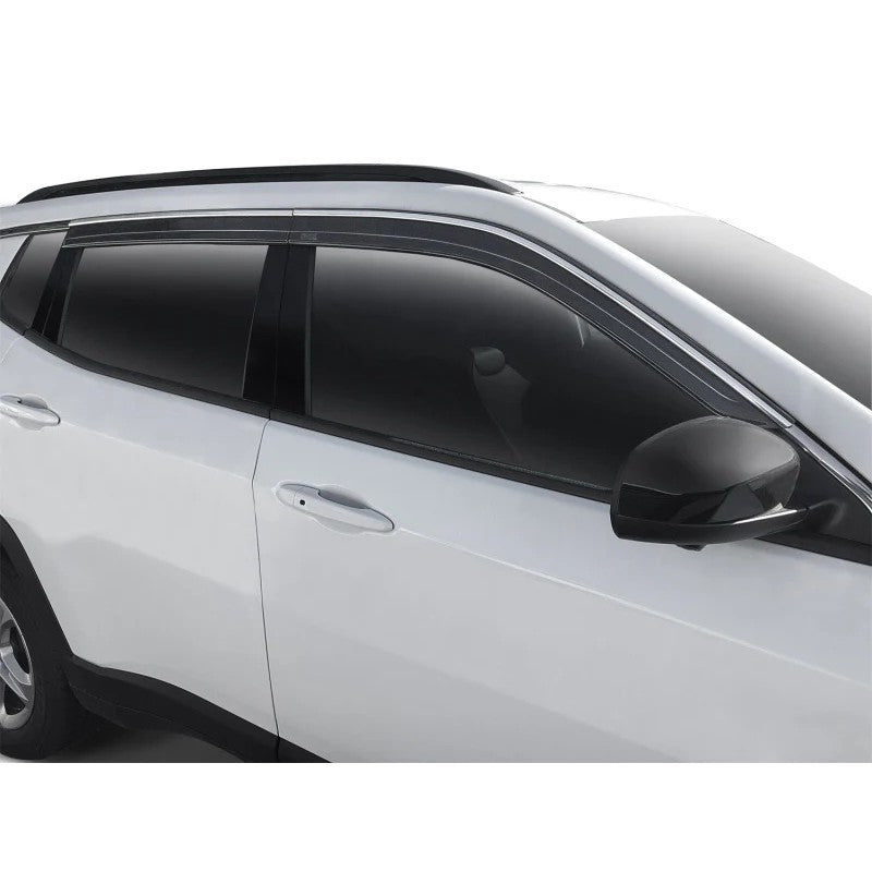 Husky Liners 4-piece Low Profile Ventvisor set in smoke finish with chrome trim for 2006-2013 Lexus IS250 and IS350.