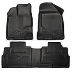 Husky Liners Weatherbeater black front and second seat floor liners for Ford Edge and Lincoln MKX.