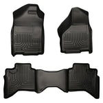 Black Husky Liners WeatherBeater front and second seat floor liners for 2009-2024 Ram 1500