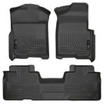 Black Husky Liners WeatherBeater front and rear floor liners for 2009-2014 Ford F-150
