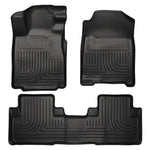 Black Husky Liners WeatherBeater front and rear floor liner set for 2010-2014 Ford Mustang.