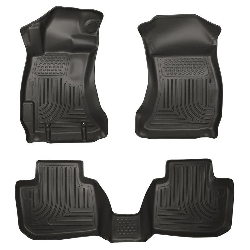 Husky Liners WeatherBeater black front and rear floor mats for 2010-2012 Subaru Legacy and Outback