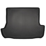 Black Husky Liners WeatherBeater rear cargo liner installed in a Toyota 4Runner with the 3rd row seats folded down