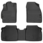 Husky Liners WeatherBeater black front and rear all-weather floor liners for 2010-2014 Toyota Prius.