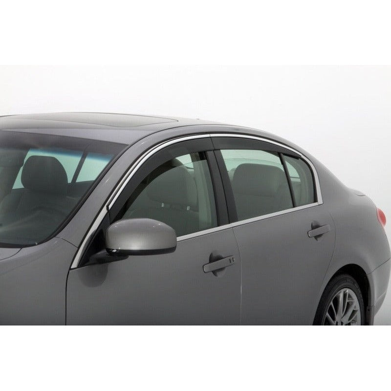 Husky Liners Low Profile Ventvisor 6-piece set with chrome trim for 2010-2016 Cadillac SRX.
