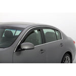Husky Liners Low Profile Ventvisor 6-piece set with chrome trim for 2010-2016 Cadillac SRX.