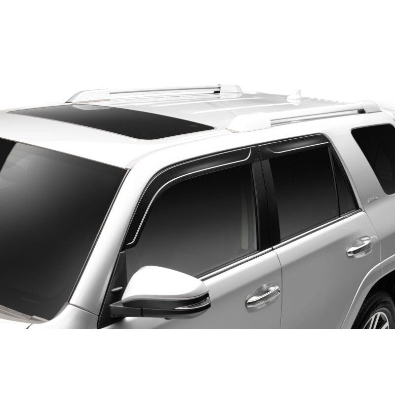 Smoke finish Husky Liners Low Profile Ventvisor 4-piece window deflector set for 2010-2024 Toyota 4Runner.