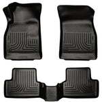 Husky Liners WeatherBeater black front and rear floor mats for 2011-2016 Chevrolet Cruze.