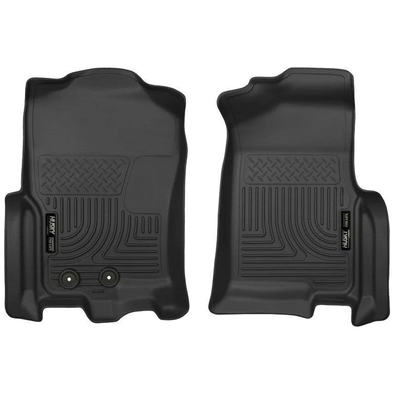 Black Husky Liners X-act Contour front floor liners for 2011-2017 Ford Expedition and Lincoln Navigator.