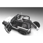 Husky Liners Guardian Impact full-coverage floor and cargo liner for 2-door Jeep Wrangler JK with heat shields.