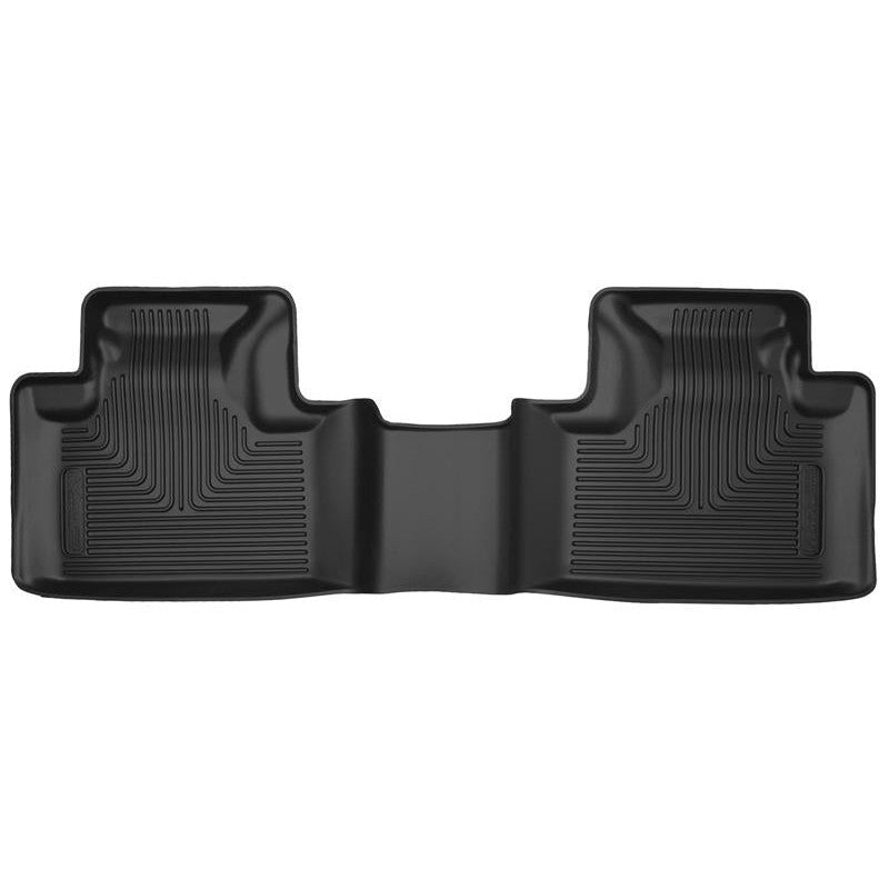 Black Husky Liners X-act Contour second-row floor liners for Dodge Durango and Jeep Grand Cherokee