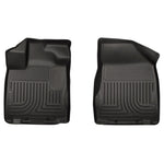 Pair of black Husky Liners Weatherbeater front floor liners for 2013-2020 Nissan Pathfinder