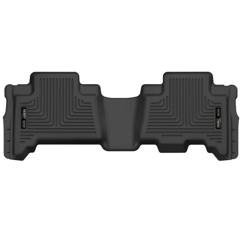 Black Husky Liners X-act Contour second-row floor liner, MPN 53861, for 2013-2024 Toyota 4Runner and Lexus GX460.