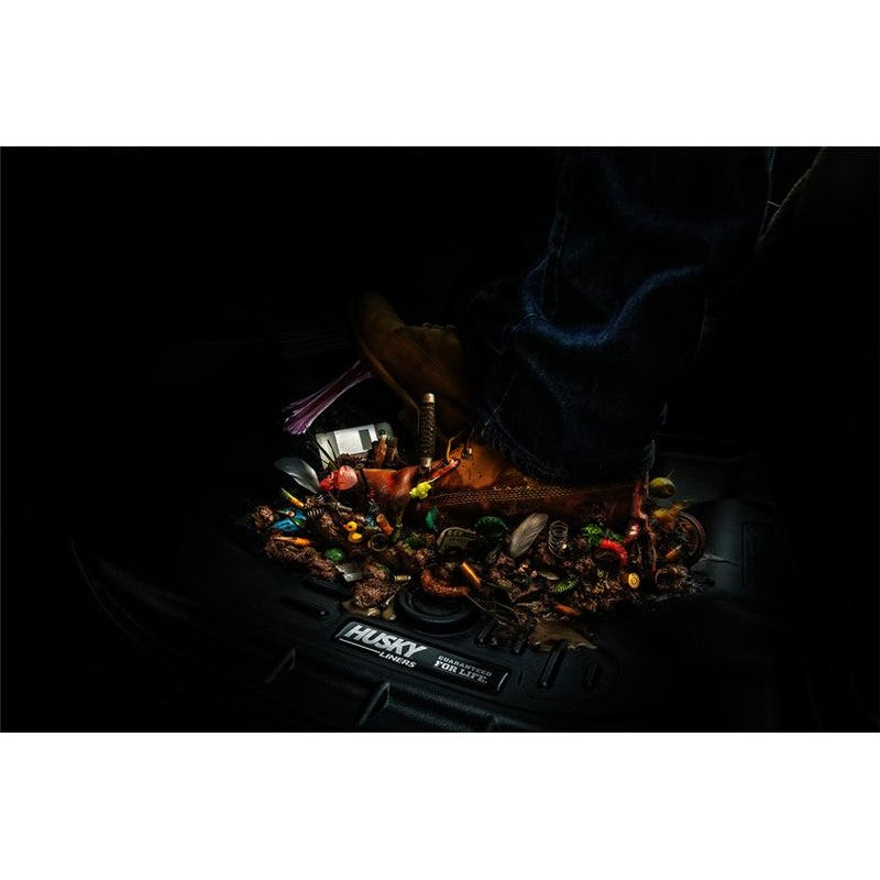 Black Husky Liners Weatherbeater floor liners for 2014-2020 Chevrolet Impala front and second row.