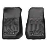 Black Husky Liners Weatherbeater front floor liners for 2014-2018 Jeep Wrangler