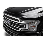 Dark smoke Husky Liners Aeroskin hood protector installed on a 2015-2020 Ford F-150 hood