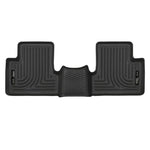 Husky Liners X-act Contour black rubberized second row floor mat for 2015-2023 Jeep Cherokee.