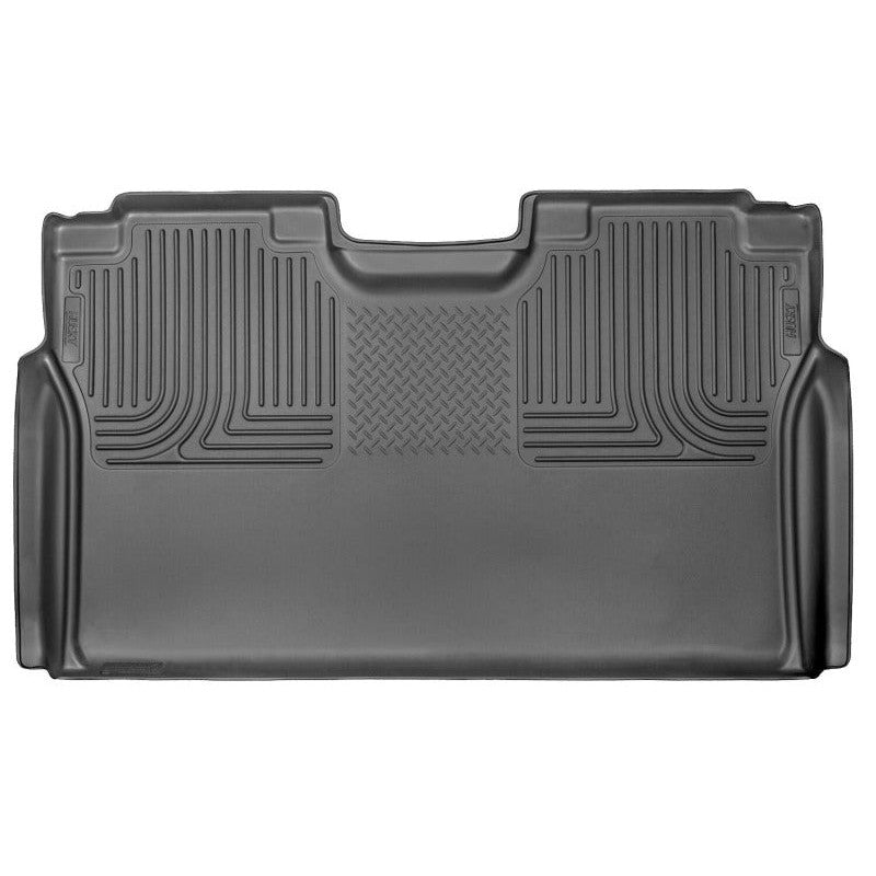 Husky Liners WeatherBeater black 2nd row floor liner (MPN 19371) for Ford F-150 and F-Series Super Duty trucks.