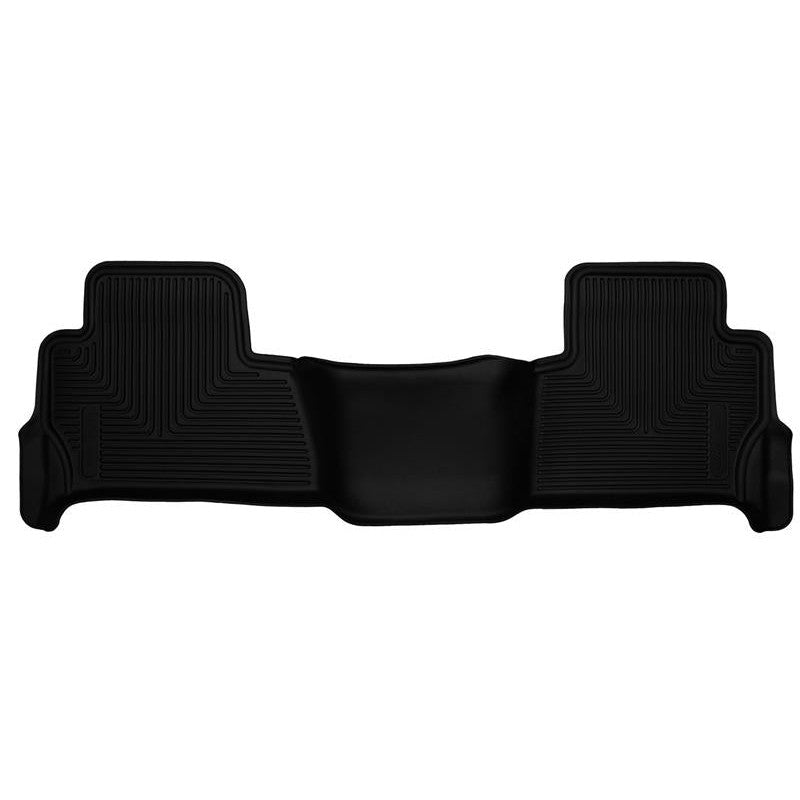 Husky Liners X-Act Contour black rubberized second row floor liners for 2015-2020 Chevrolet Tahoe and GMC Yukon.
