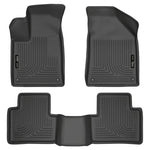 Husky Liners Weatherbeater black front and second row floor liners for 2015-2016 Chrysler 200