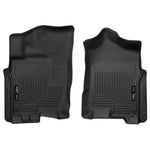 Black Husky Liners X-act Contour front floor liners with StayPut nibs for 2016-2024 Nissan Titan.