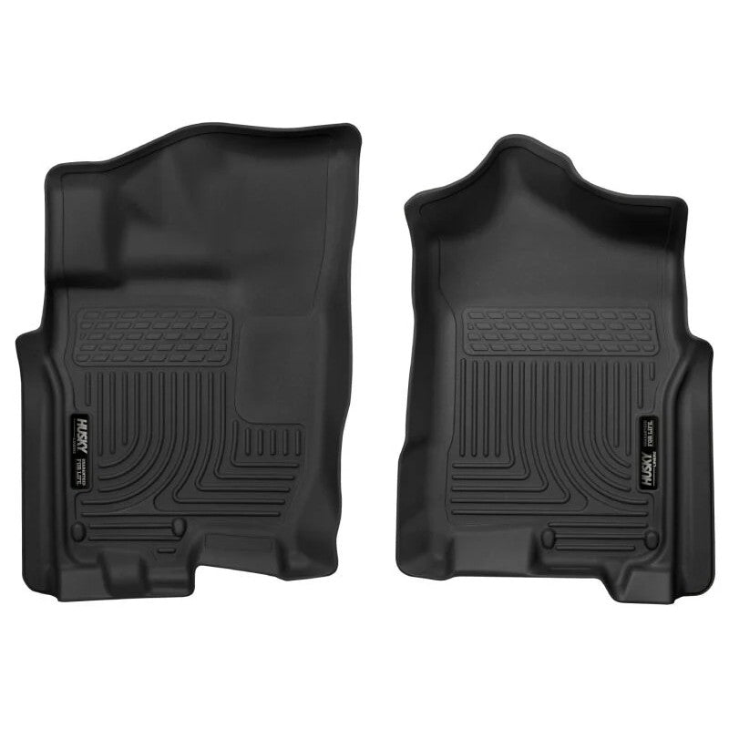 Black Husky Liners X-act Contour front floor liners with StayPut nibs for 2016-2024 Nissan Titan.