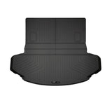 Black Husky Liners Weatherbeater cargo liner for 2016-2023 Mazda CX-9 showing textured surface and raised containment edges.