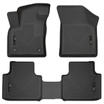 Black Husky Liners Weatherbeater front and second row floor mats for Volkswagen Atlas.