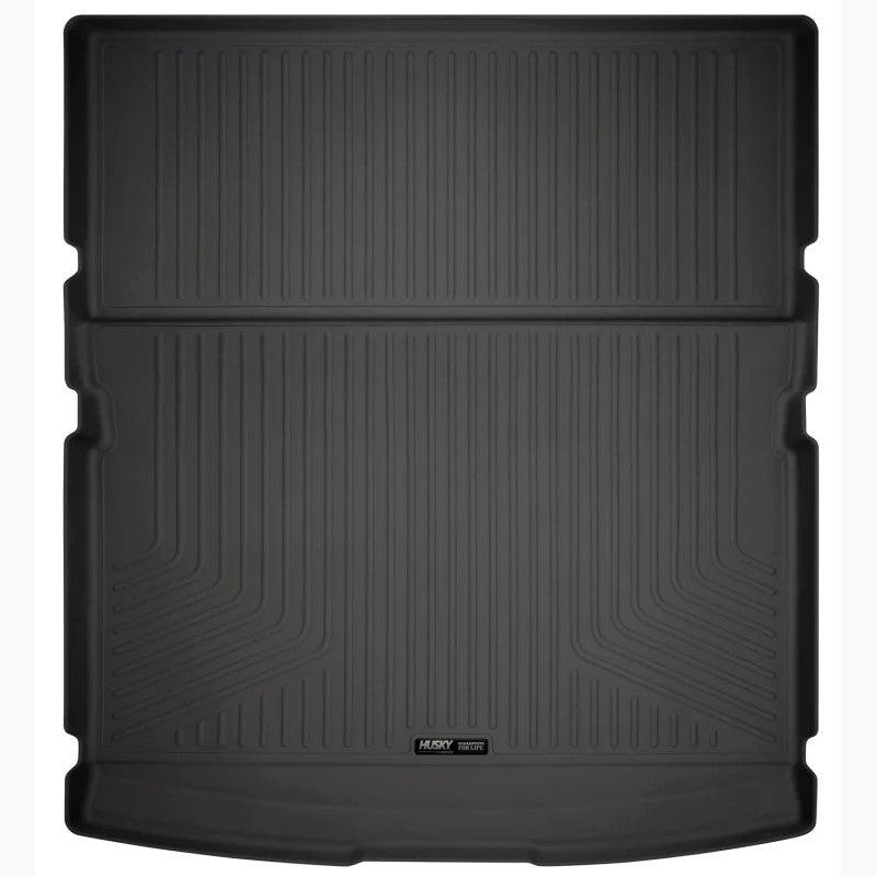 Black Husky Liners WeatherBeater rear cargo liner for Ford Expedition and Lincoln Navigator, installed behind the 3rd row.