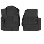 Black Husky Liners WeatherBeater front floor liners for Ford Expedition and Lincoln Navigator.