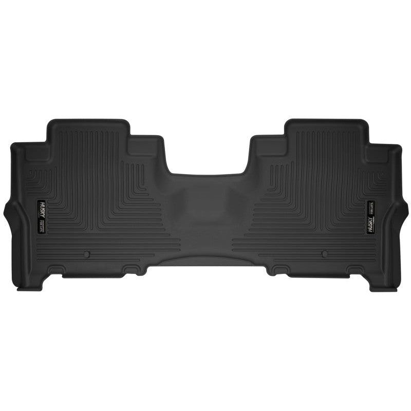 Husky Liners X-Act Contour black rubberized 2nd row floor liners for 2018-2024 Lincoln Navigator.