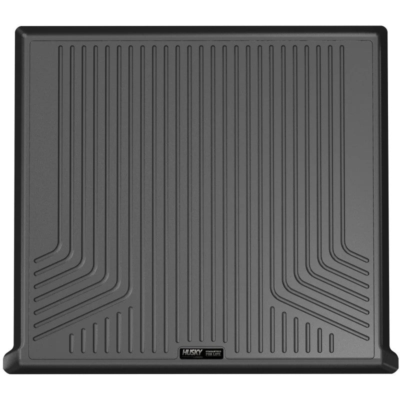 Husky Liners Weatherbeater black rear cargo liner featuring 3D laser-scanned fitment and raised containment edges.
