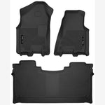 Husky Liners X-Act Contour black front and rear floor liners for 2019-2024 Ram 1500 Crew Cab.