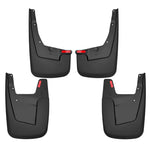 Husky Liners FormFit black custom-molded front and rear mud guards for 2019-2026 Ram 1500 without fender flares.