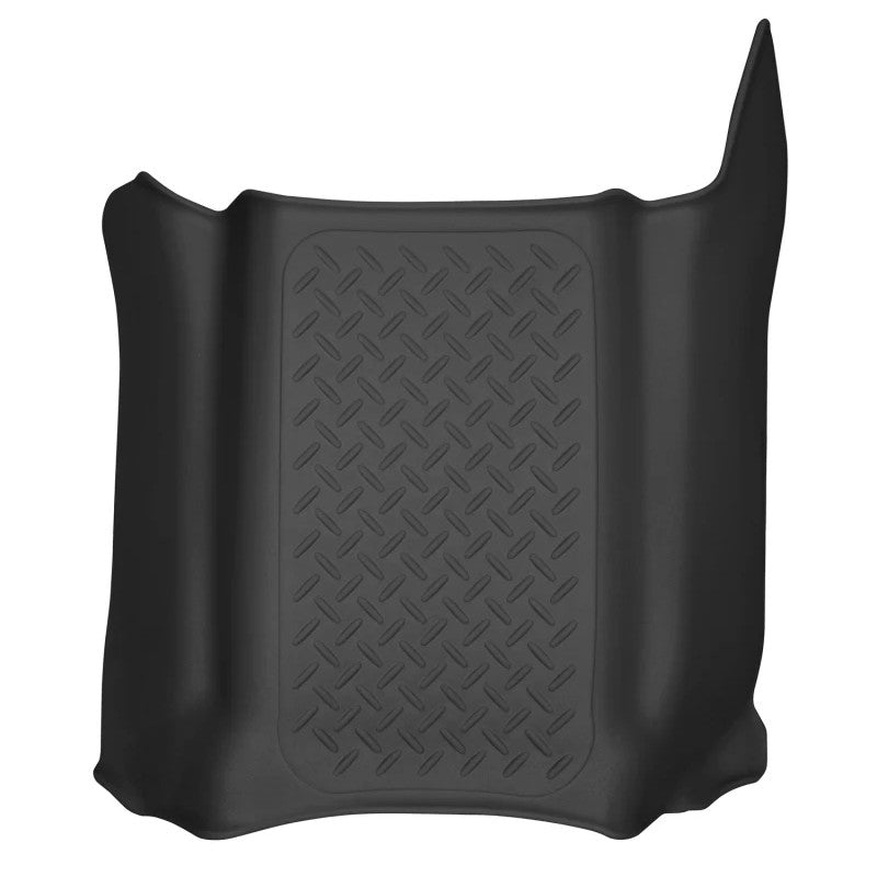 Black Husky Liners X-Act Contour rubberized center hump floor liner for 2019-2026 Chevrolet Silverado and GMC Sierra.