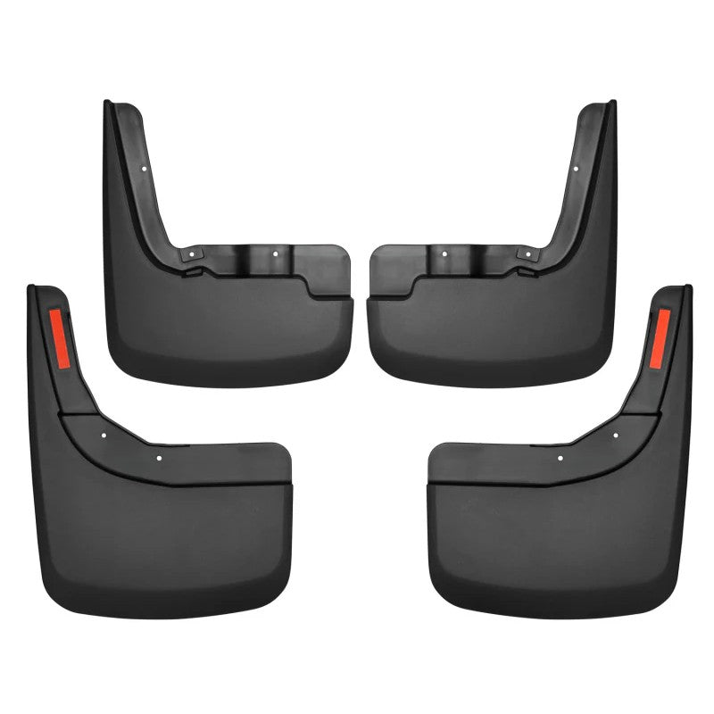 Black Husky Liners FormFit front and rear mud guards set for 2019-2026 Chevrolet Silverado 1500