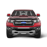 Smoke finish Husky Liners Aeroskin Hood Protector installed on the hood of a 2019-2023 Ford Ranger.