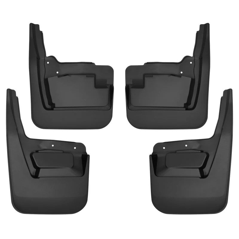 Husky Liners FormFit black thermoplastic front and rear mud guards for 2019-2026 GMC Sierra 1500.