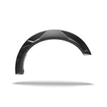 Four-piece set of smooth matte black Husky Liners DRT style fender flares for 2019-2024 Ram 1500 trucks.