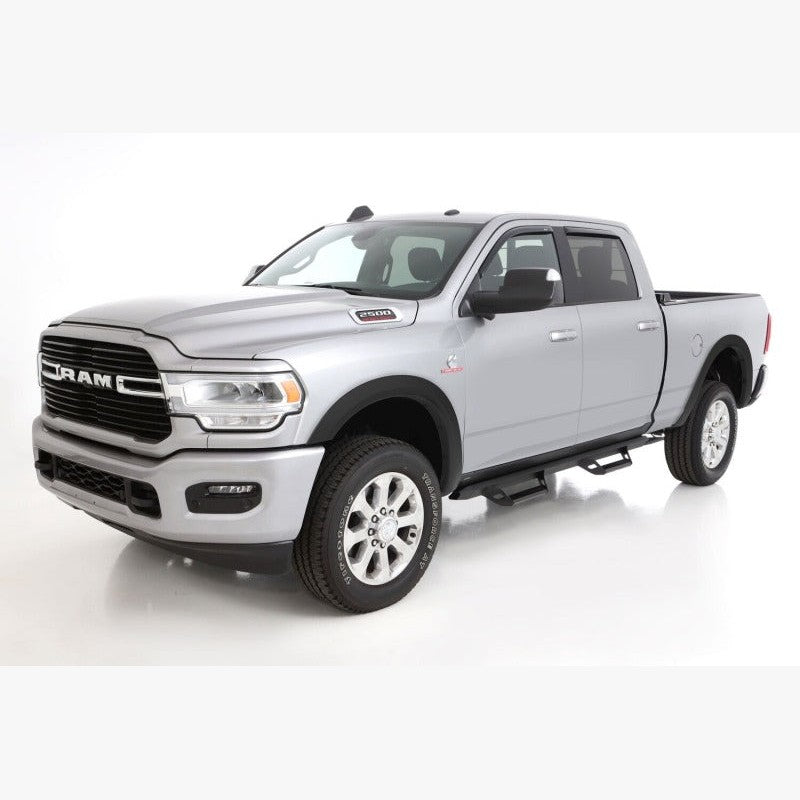Four-piece set of Husky Liners OE Style matte black fender flares for 2019-2025 Ram 2500 and 3500 trucks.