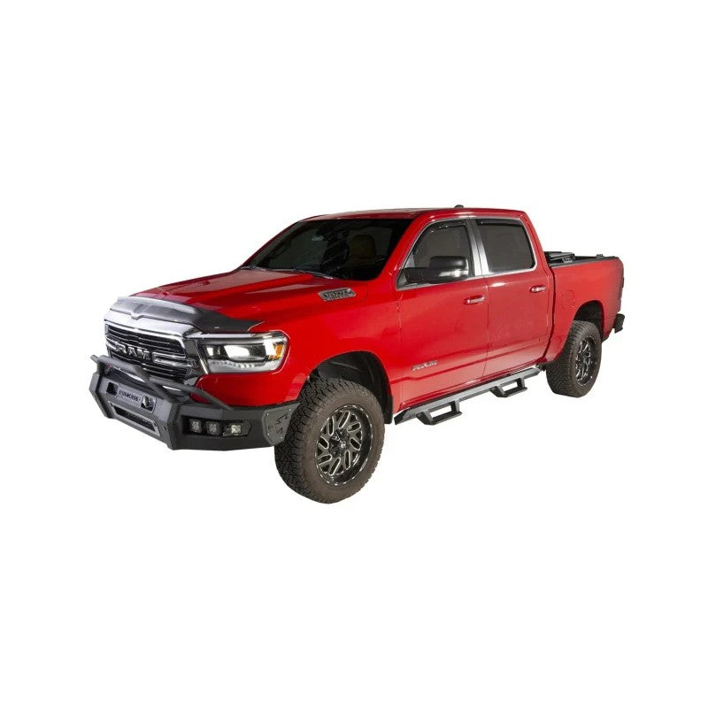 Textured black Husky Liners Aeroskin II hood protector with raised lip for 2019-2026 Ram 1500.
