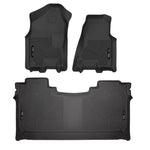 Husky Liners Weatherbeater black front and second row floor liners for 2019-2024 Ram 1500 Crew Cab