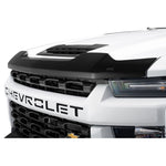 Matte black textured Husky Liners Aeroskin hood protector for 2020-2026 Chevrolet Silverado 2500/3500 HD.