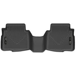 Black Husky Liners WeatherBeater 2nd seat floor liners featuring FormFit Design and StayPut Cleats.