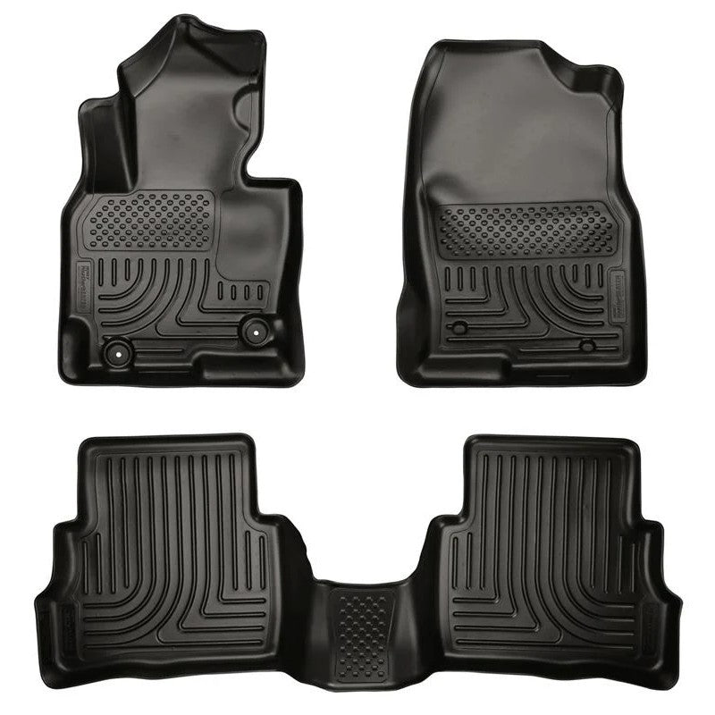 Black Husky Liners WeatherBeater front and rear floor mats for 2013-2016 Mazda CX-5