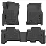 Black Husky Liners WeatherBeater front and second-row floor liners for Toyota 4Runner and Lexus GX460.
