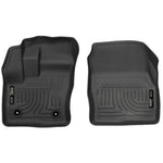 Husky Liners WeatherBeater black front floor liners for a 2014-2019 Ford Transit Connect.